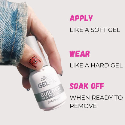 Instructions for curing Orly Builder gel under UV lamp