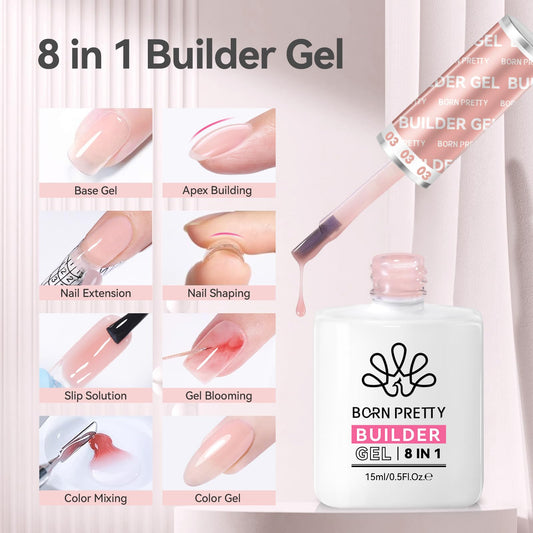 Born Pretty extension gel bottle with product texture