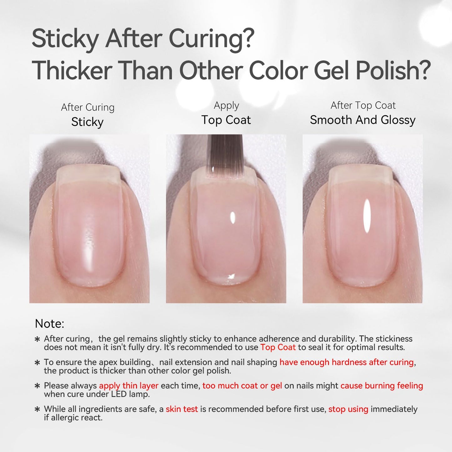Application process of Born Pretty hard builder gel