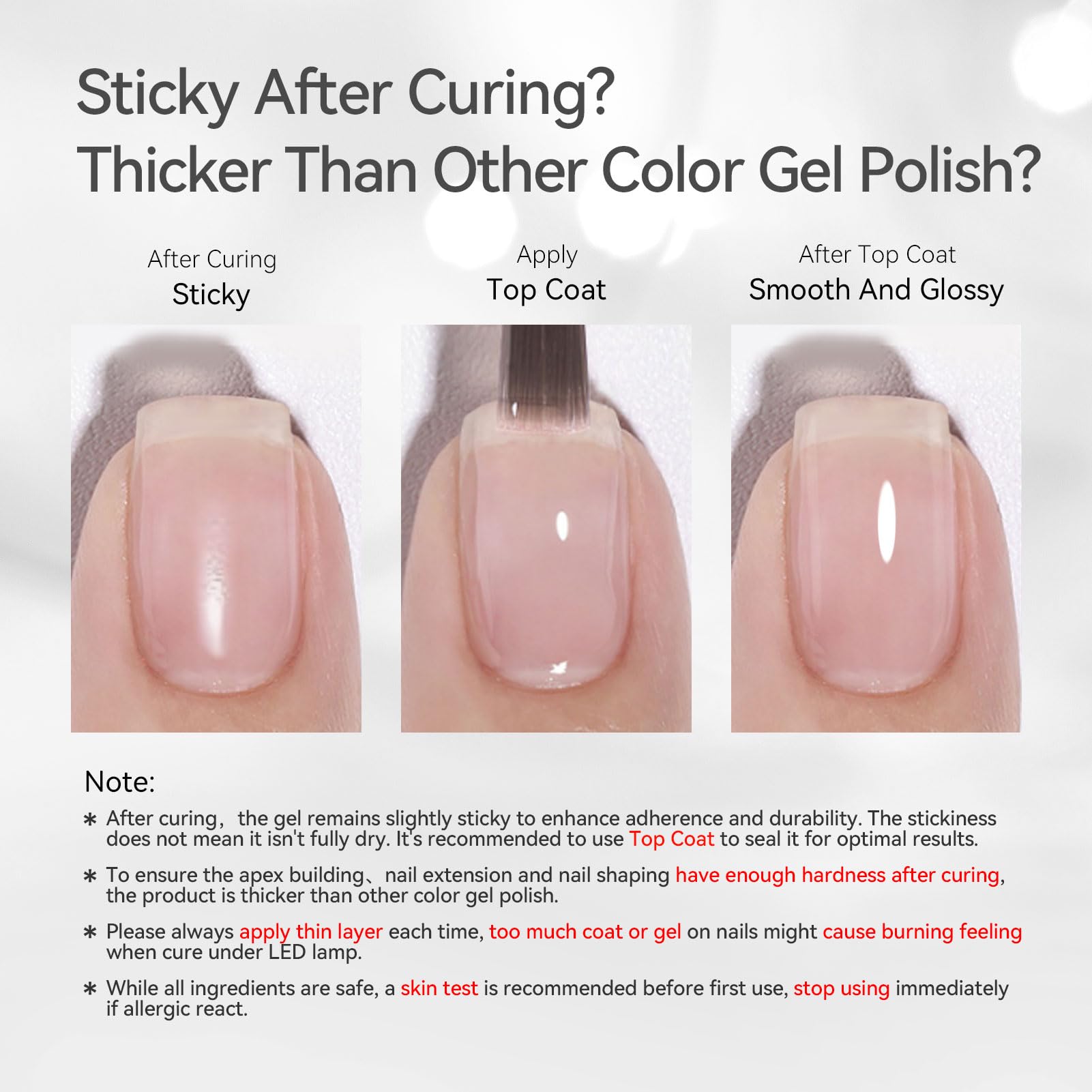 Application process of Born Pretty hard builder gel
