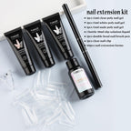 Fcozpjk poly nail gel tubes in clear white and pink