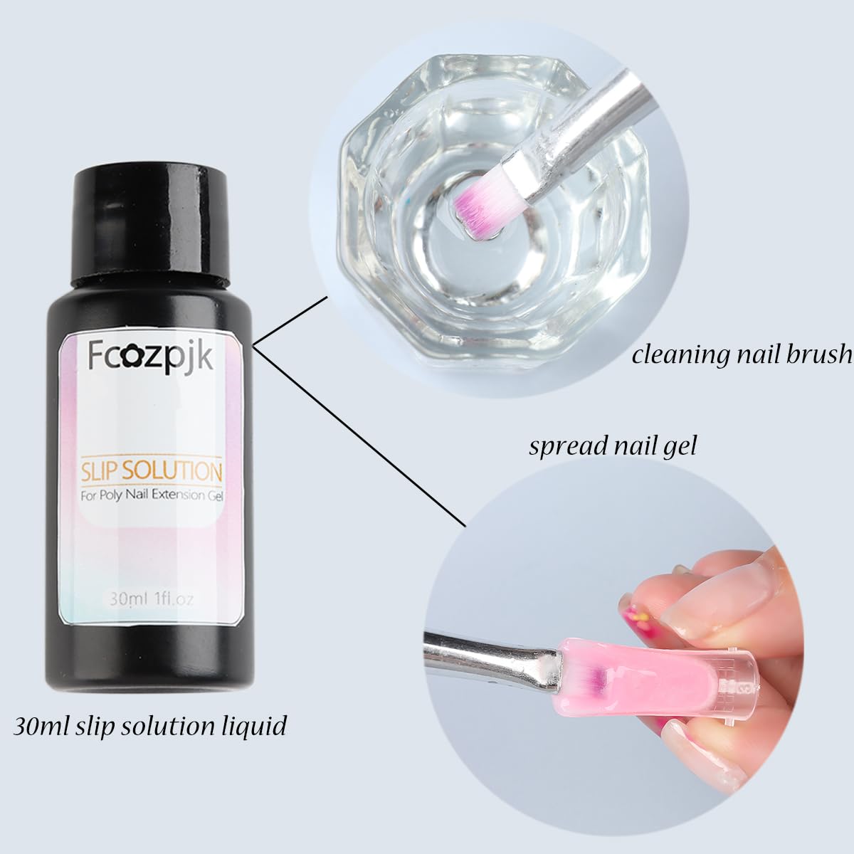 Professional poly gel nail extension set for home use.