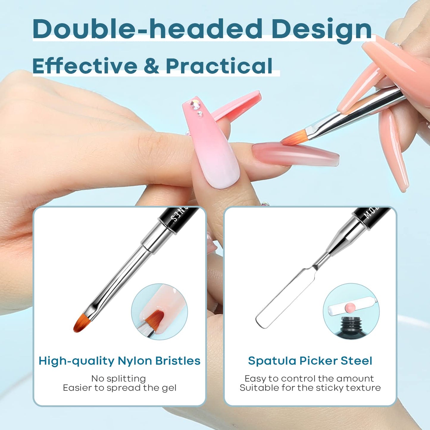 Modelones nail extension kit packaging and contents