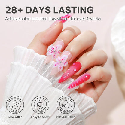 Professional nail technician using Mizhse sculpting gel