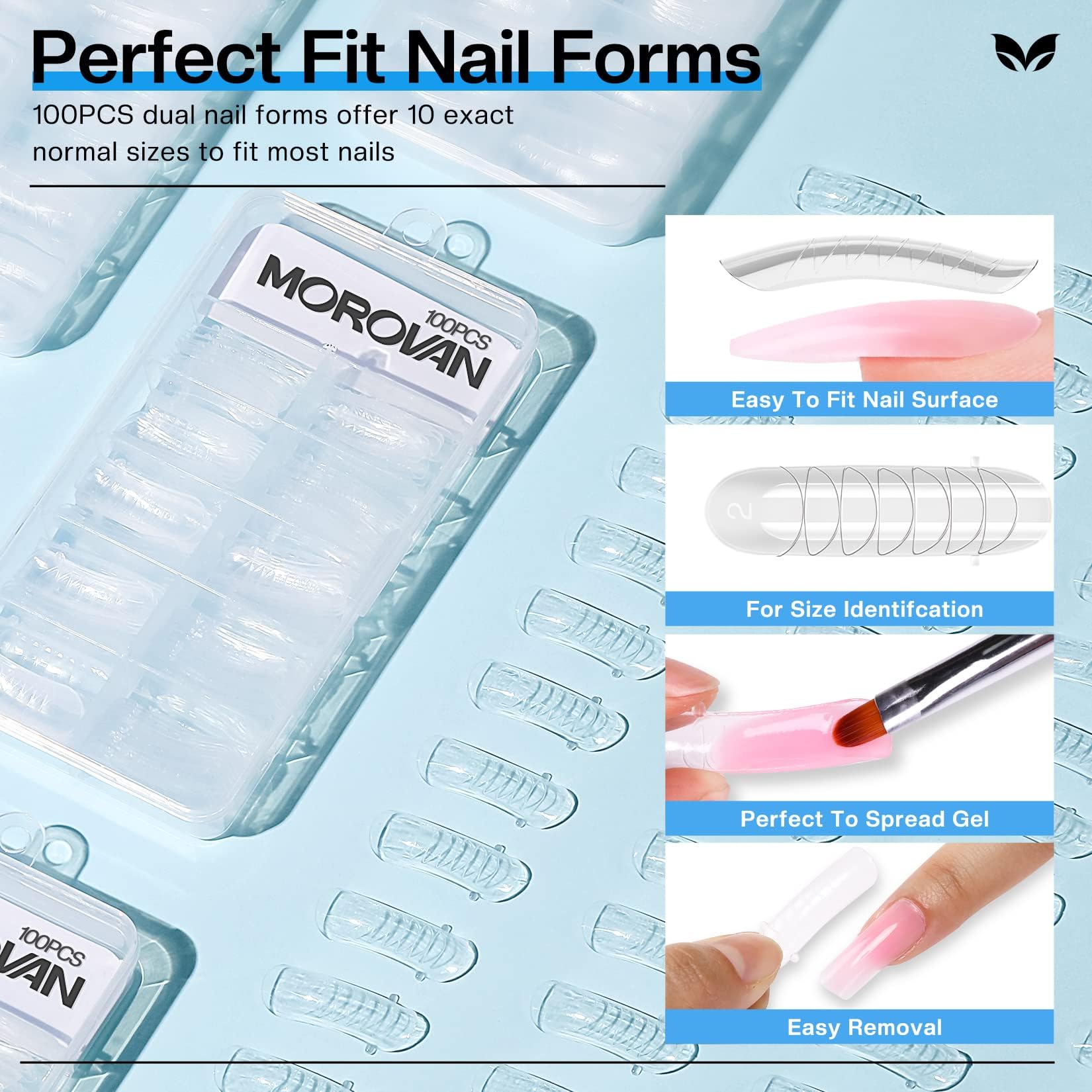 Morovan nail slip solution kit packaging box