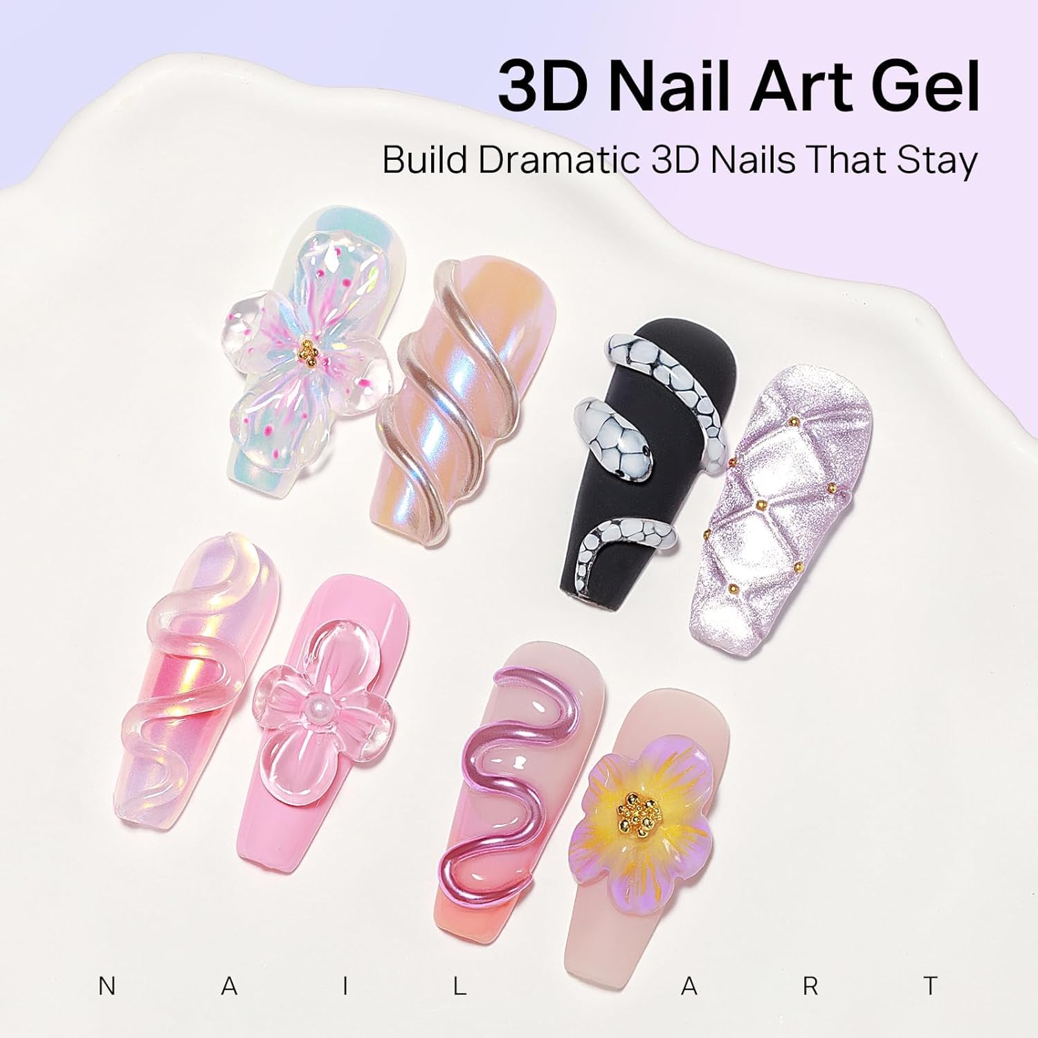 Using Mizhse clear builder gel for nail extensions