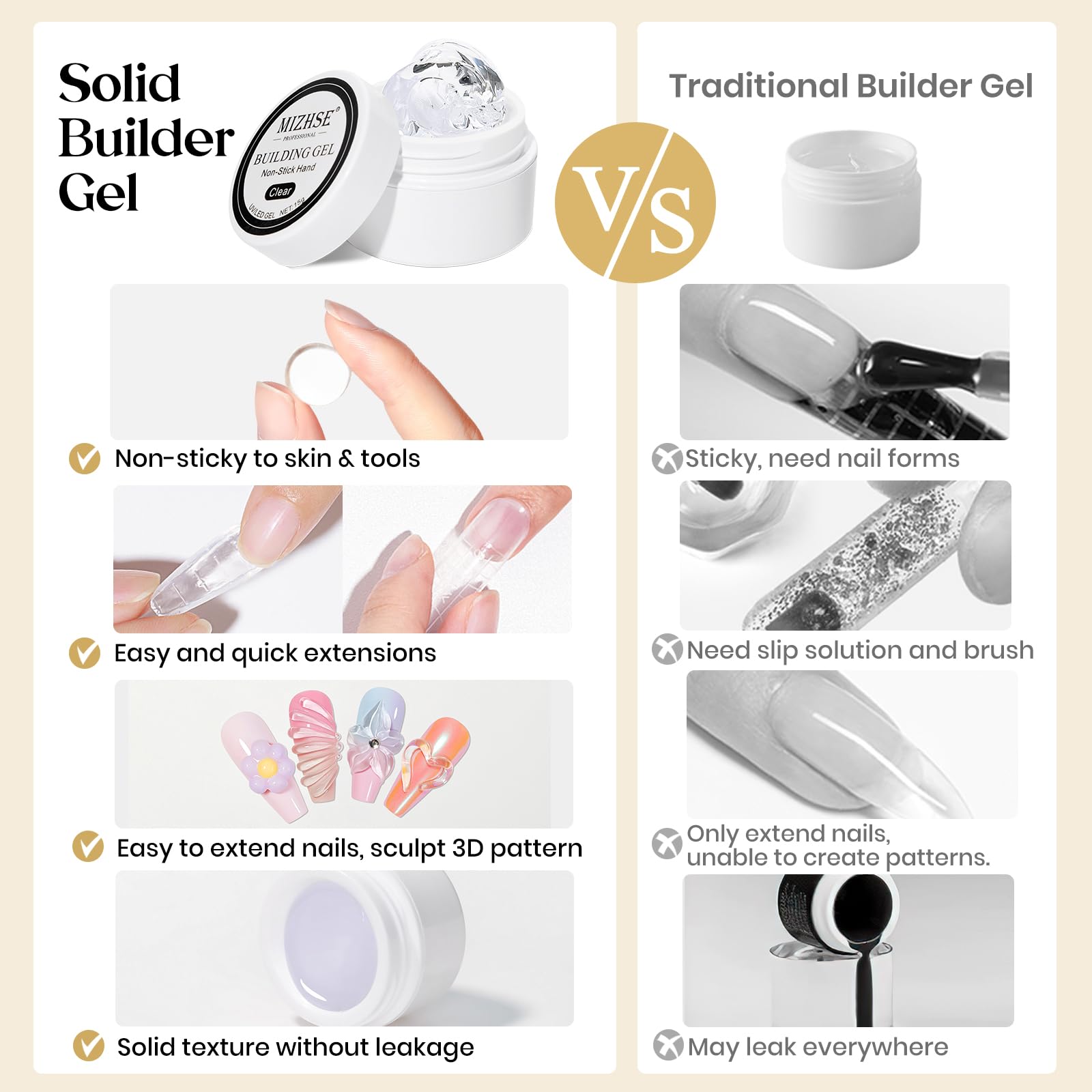 Clear builder gel for DIY home manicure setup