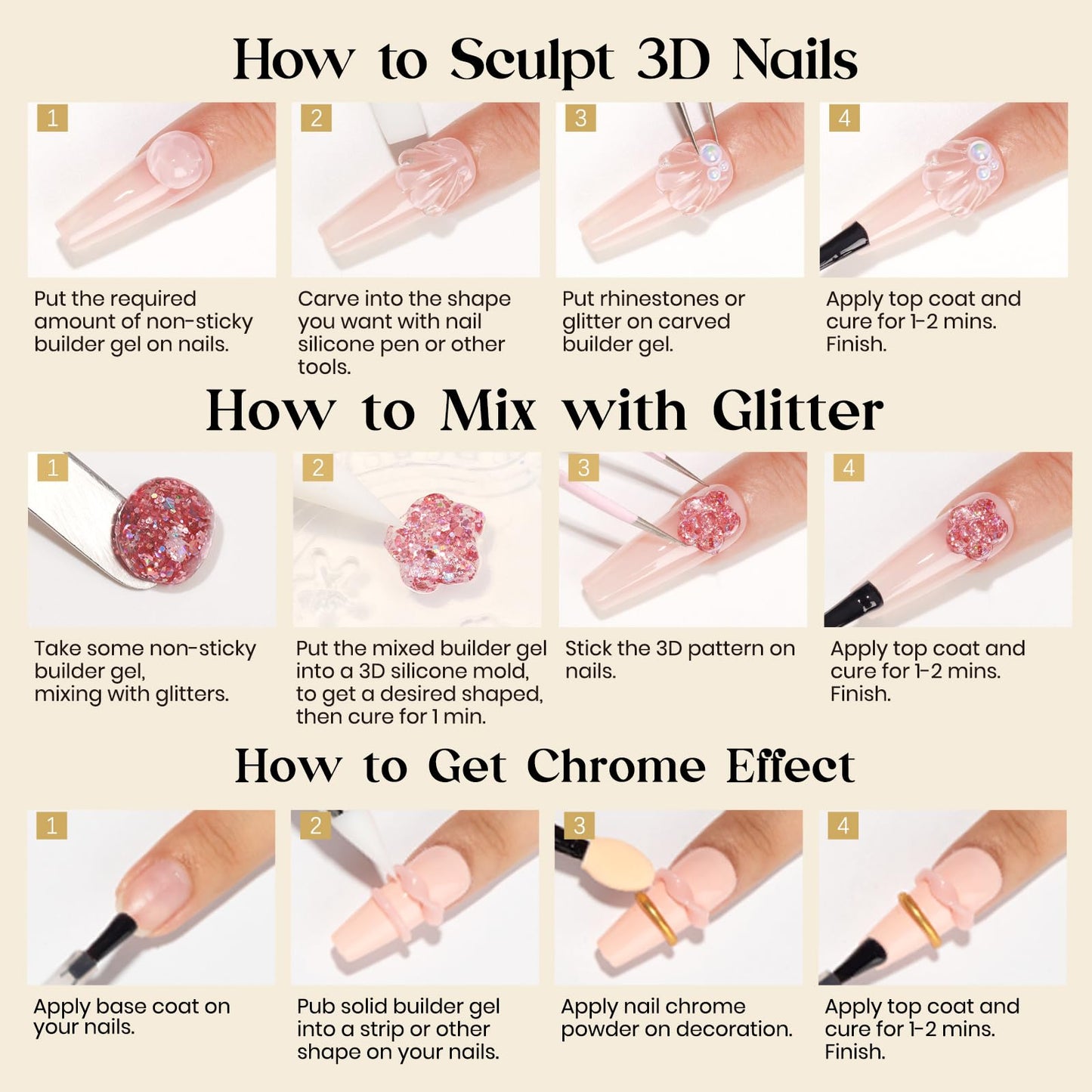 Comparison of Mizhse solid gel versus liquid builder