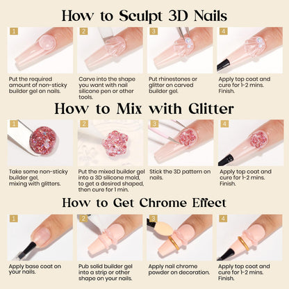 Comparison of Mizhse solid gel versus liquid builder