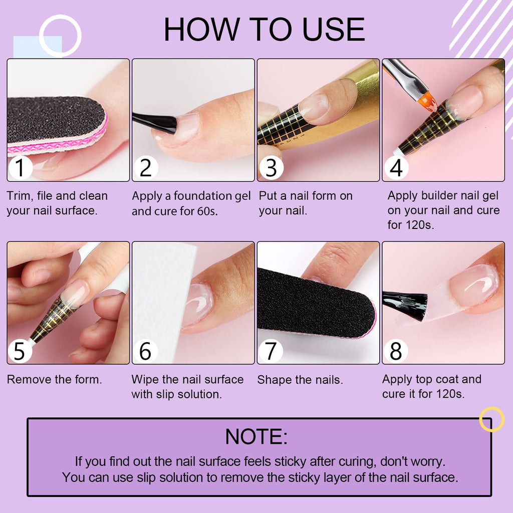 Saviland LED and UV builder nail gel label details