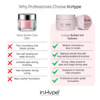 In.Hype hard gel application on artificial nail extension