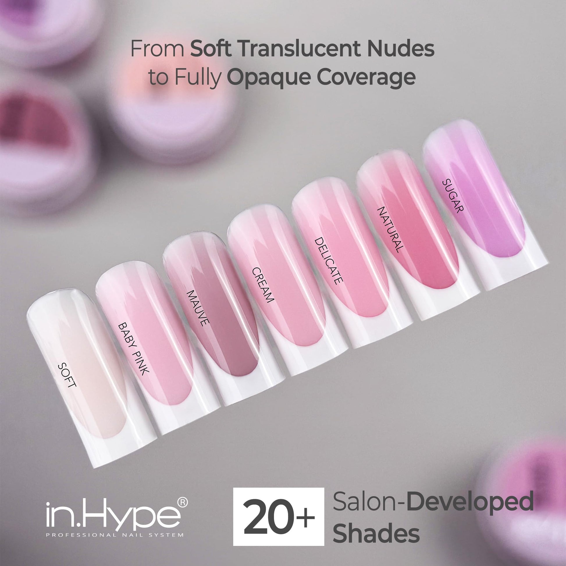 Authentic In.Hype nail extension gel for home use