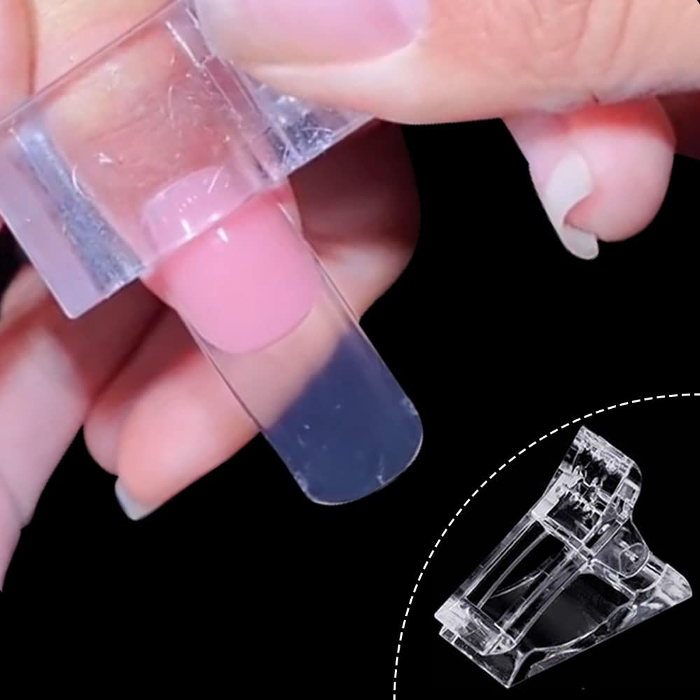Durable PVC nail extension clips for professional salon use