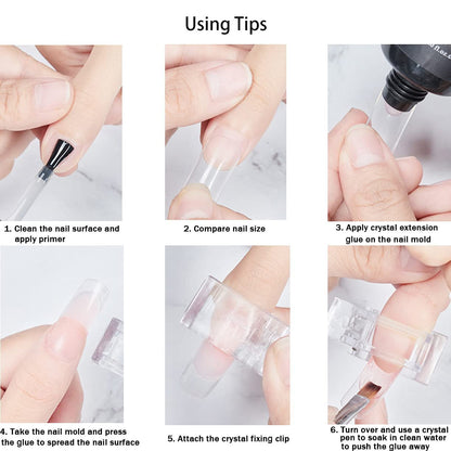 DRDS nail clips packaging for polygel extension tools