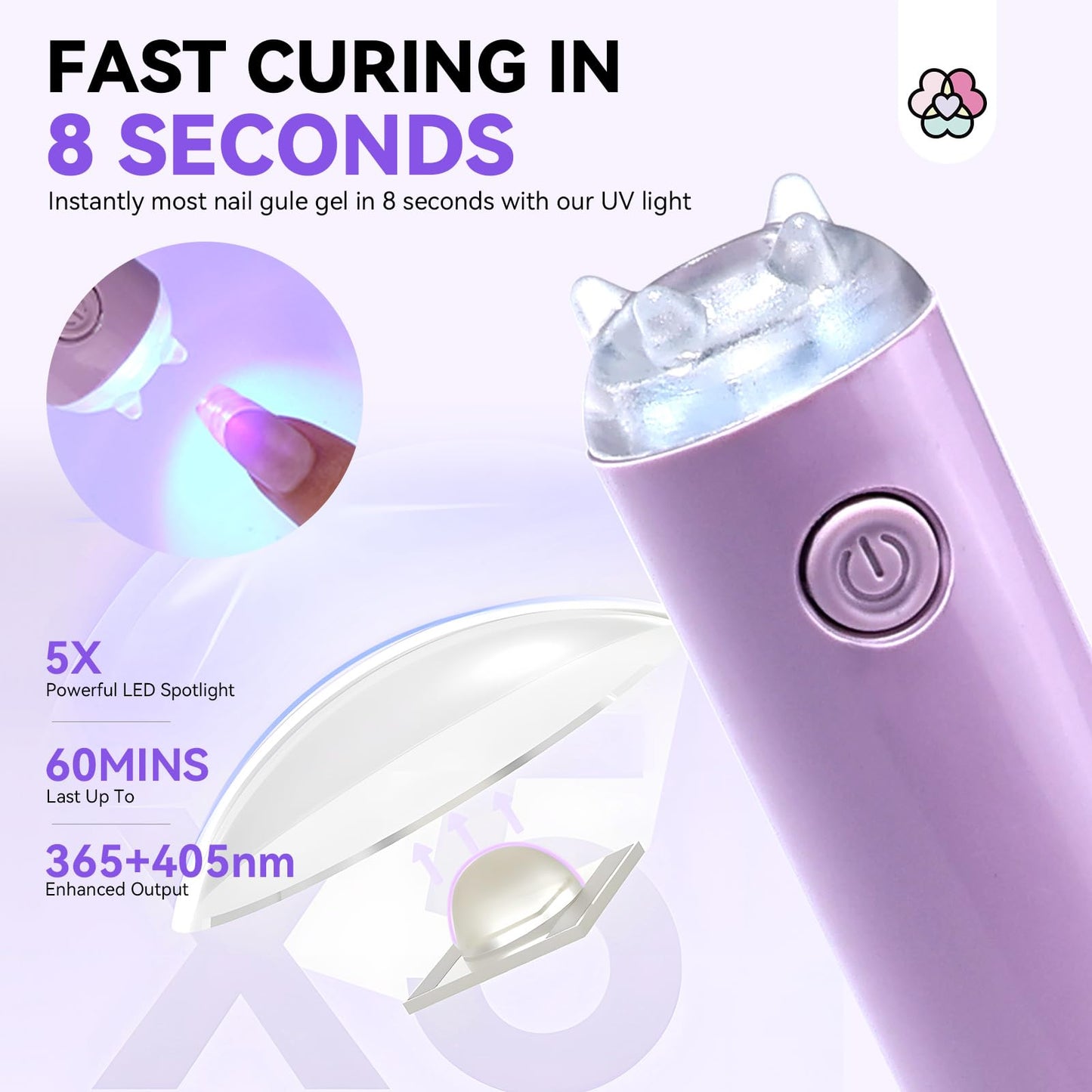 Saviland portable handheld UV light for nails