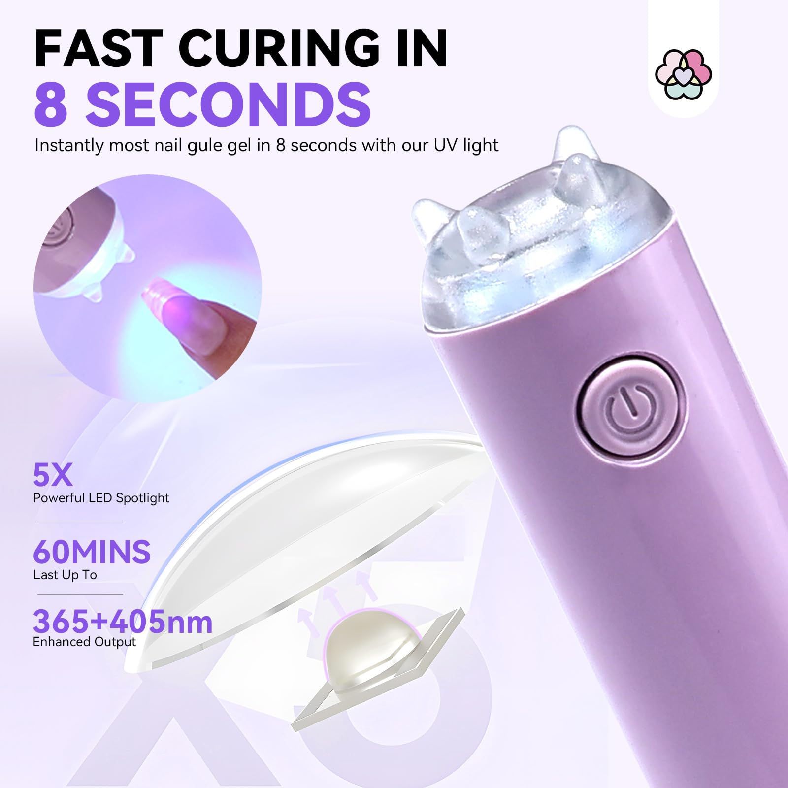 Saviland portable handheld UV light for nails