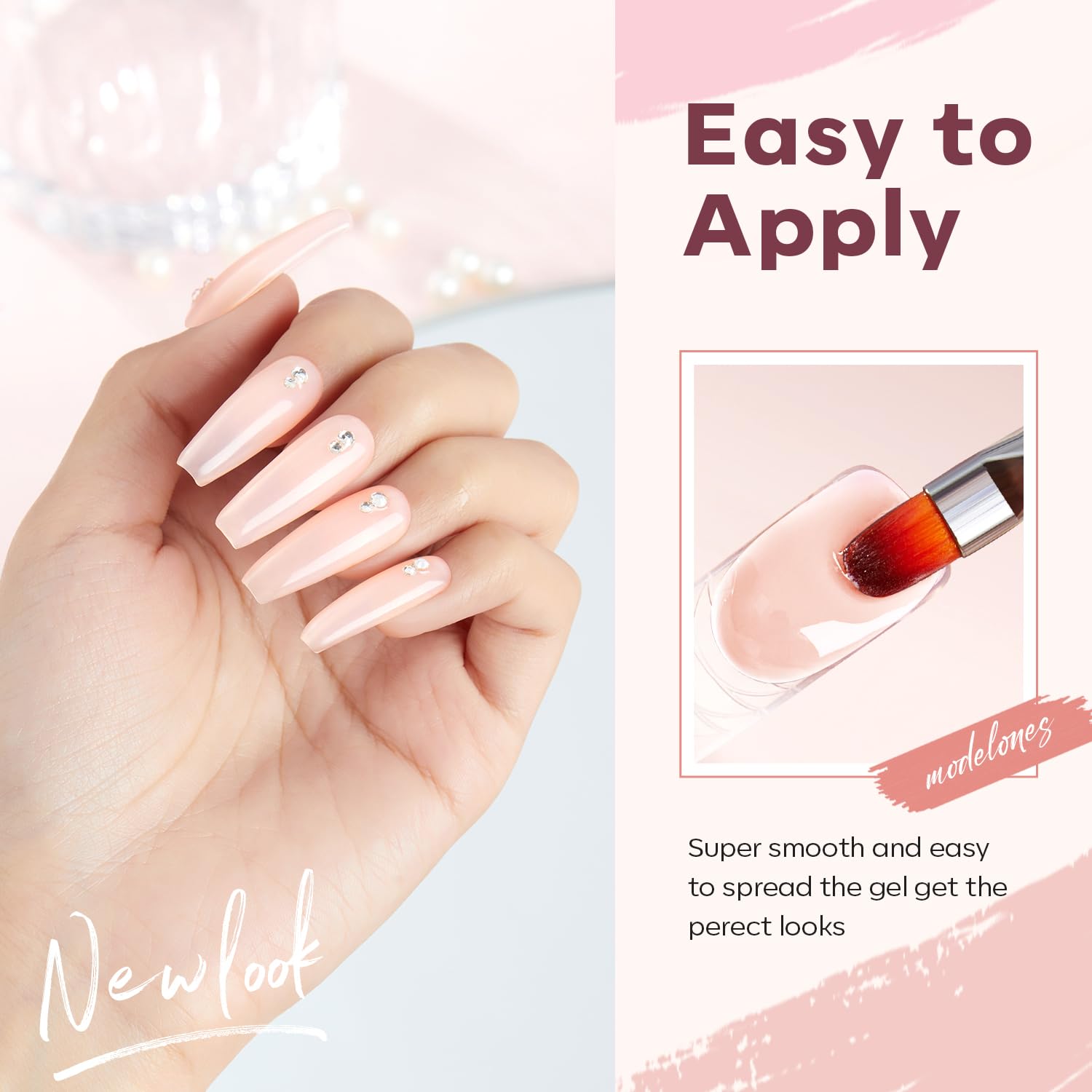 Modelones nail extension kit packaging and contents
