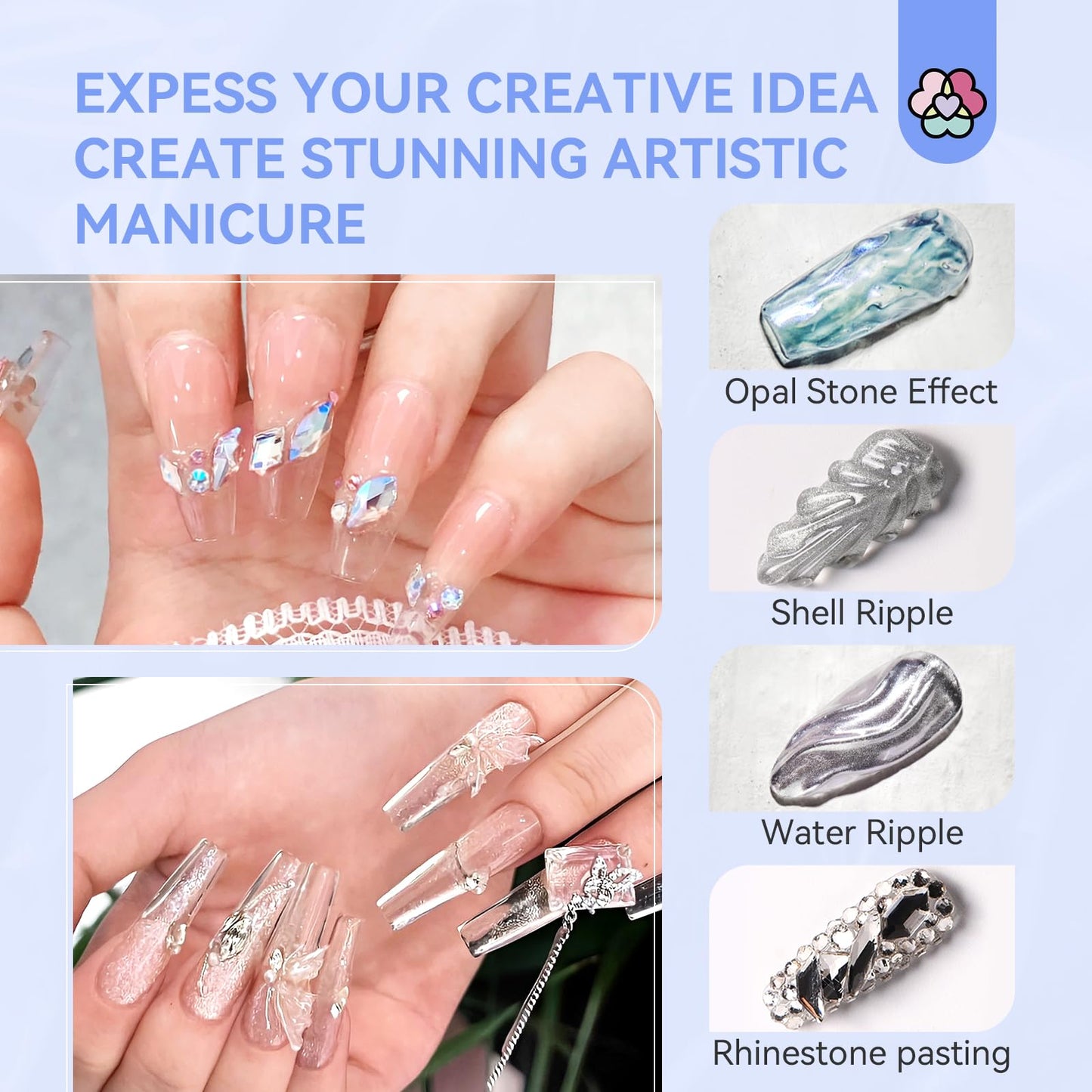 Professional nail art manicure tools from Saviland kit