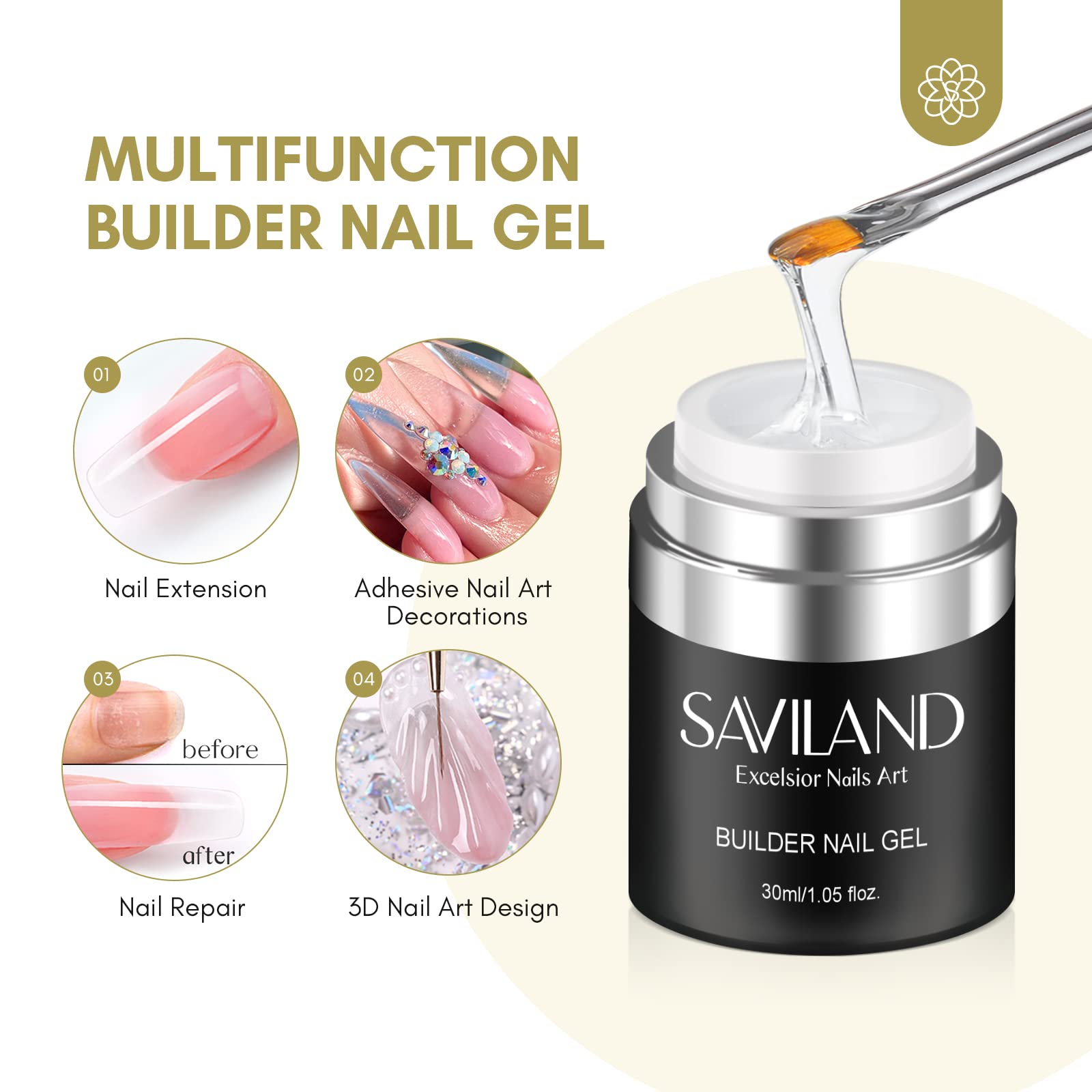Air cushion dispenser design of Saviland builder gel jar