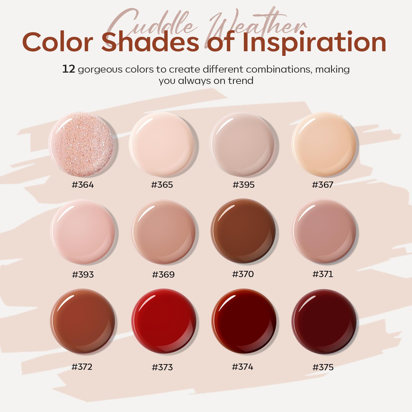 Modelones poly nail gel collection for autumn winter nail art