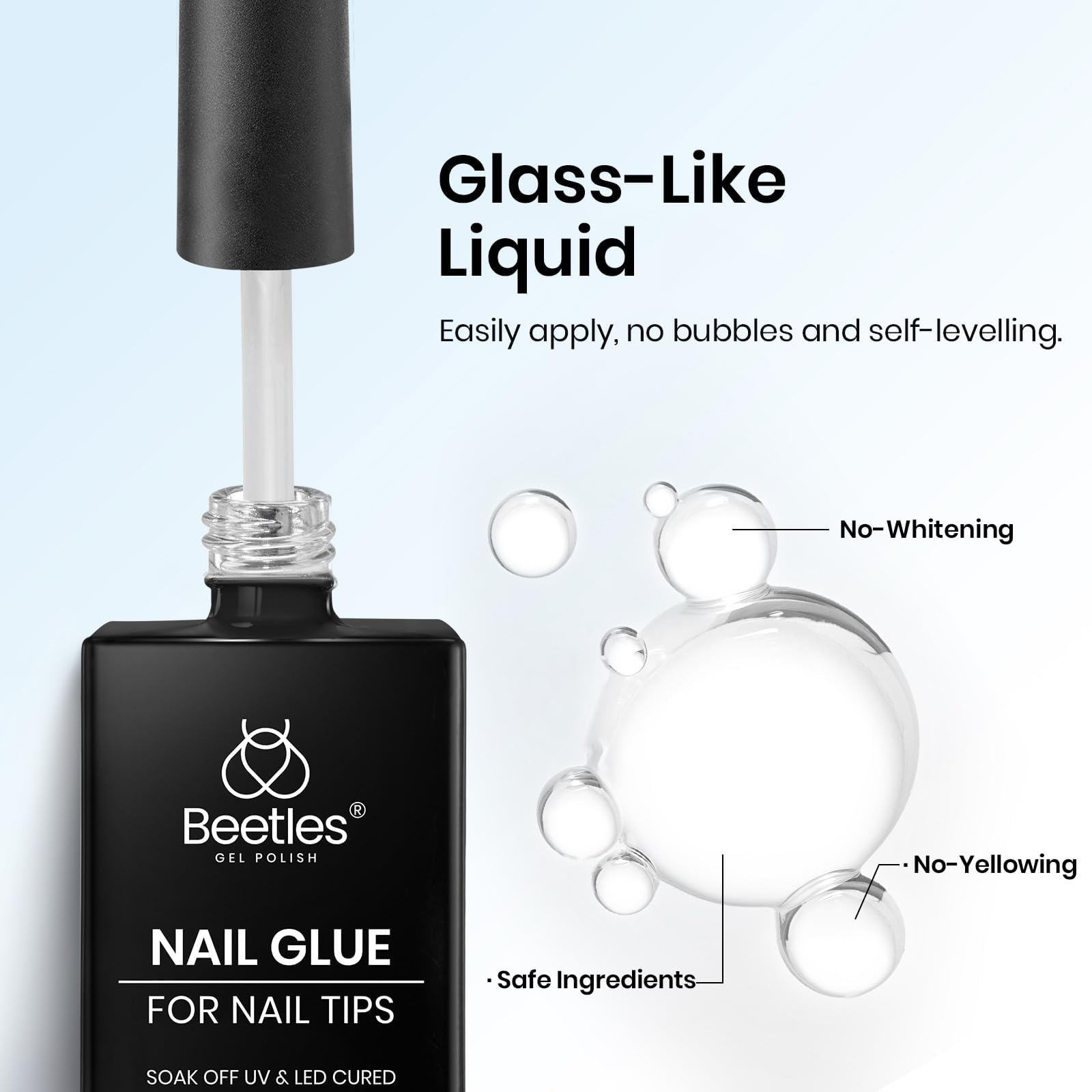 Professional nail results with Beetles 9 in 1 glue