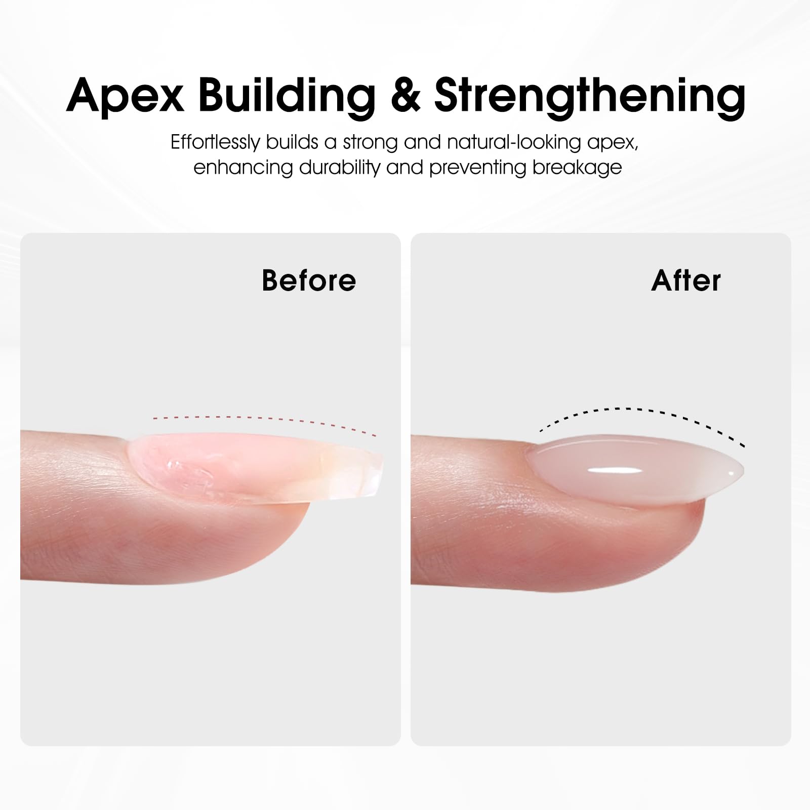 Step by step application of Canni builder gel on natural nails