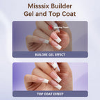 Misssix nail protecting builder gel applied on press on nails
