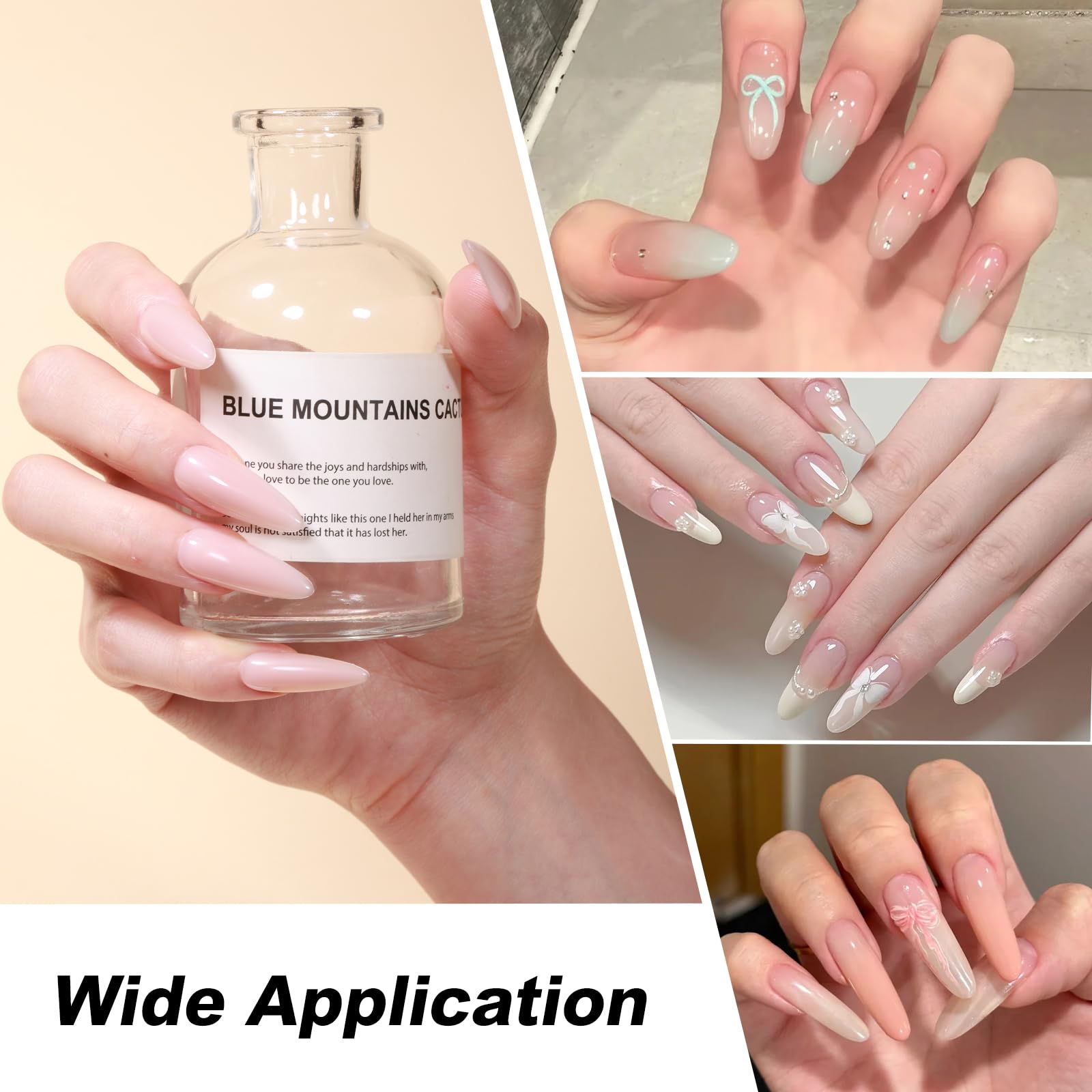Gellaktik Nude builder gel application