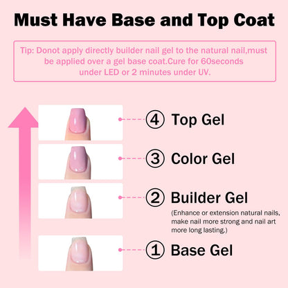 Gellaktik builder gel kit for DIY manicure