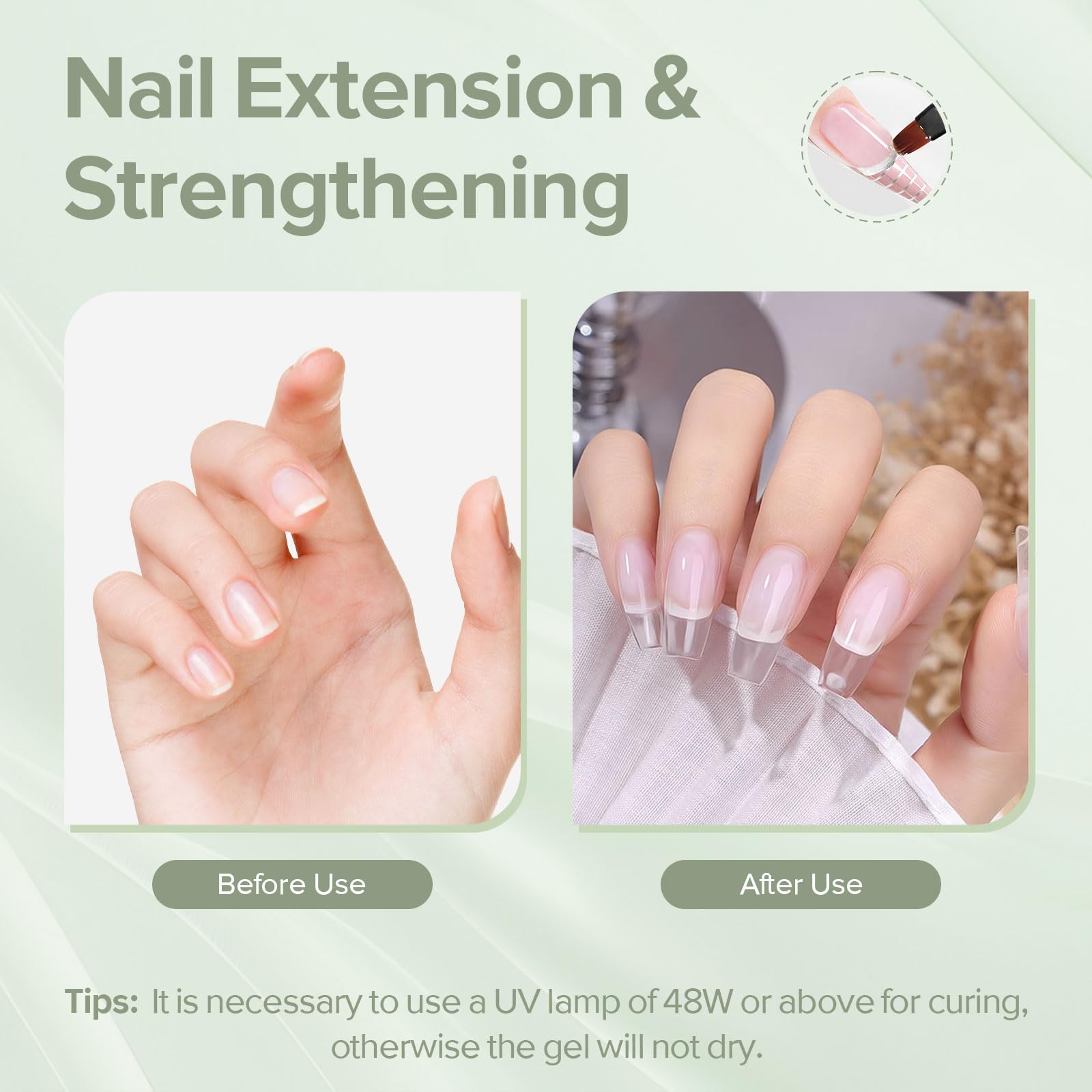 Professional Canni builder gel for nail extensions