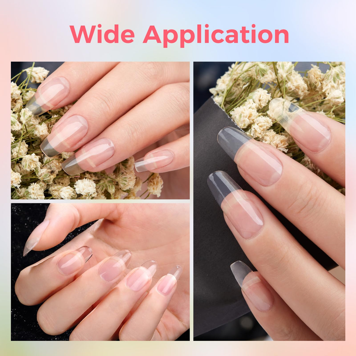 Side profile angle highlighting nail apex building and thickness