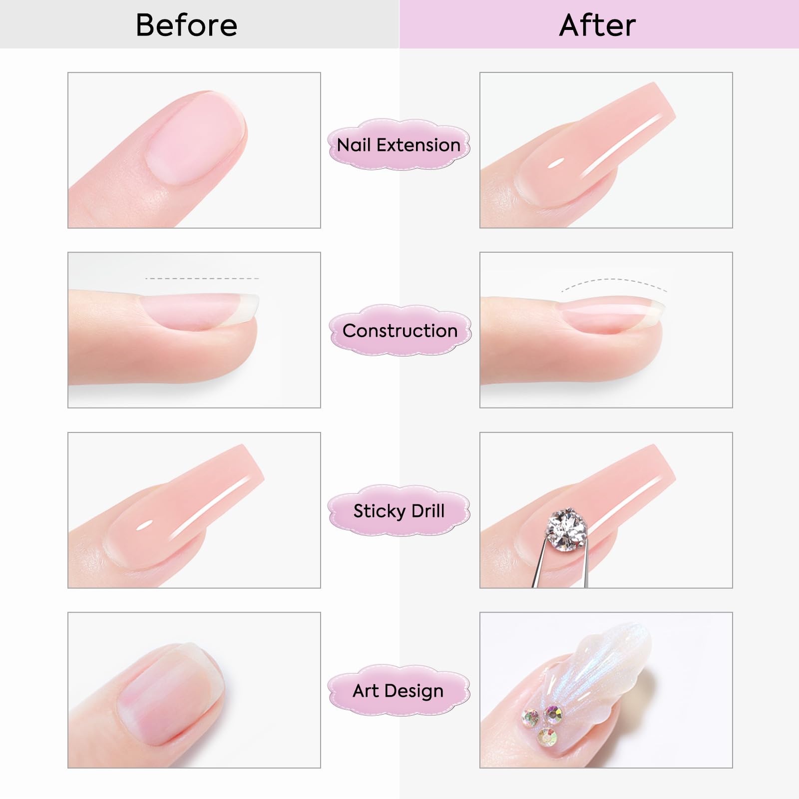 Canni nail extension gel for DIY nail art