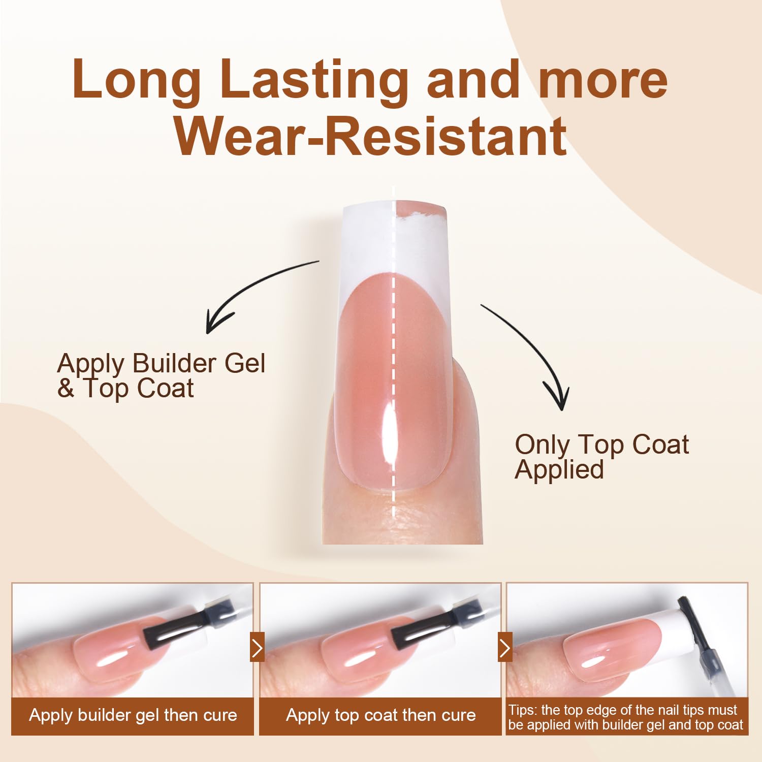 Professional manicure using Jewhiteny builder gel
