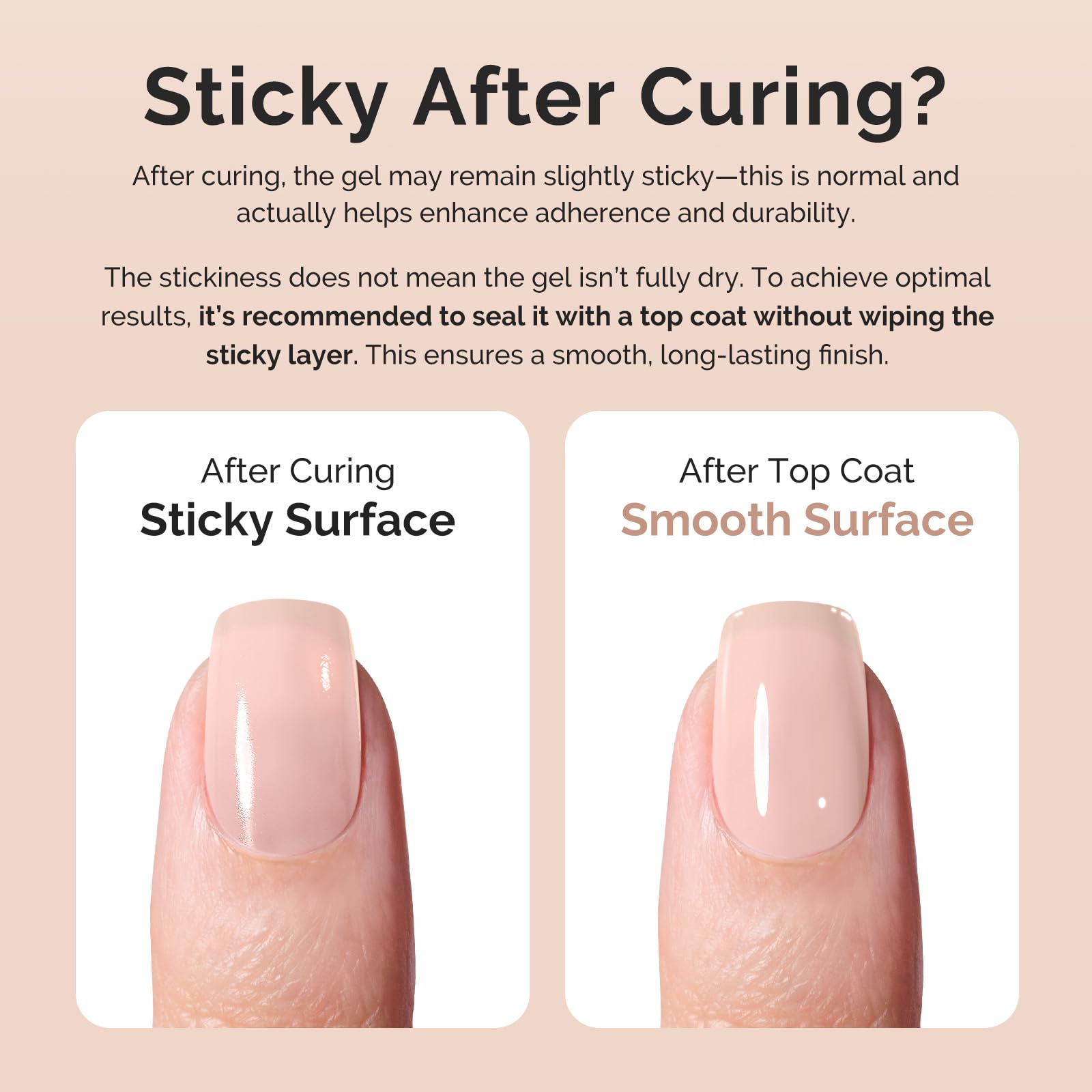 Close up of MelodySusie TPO-free builder nail gel label