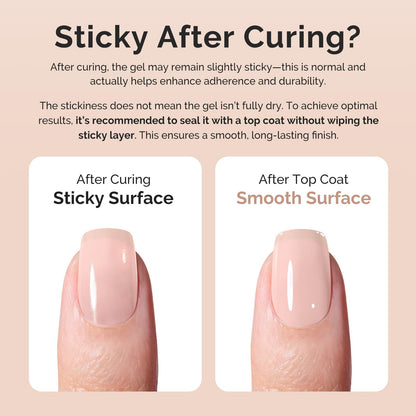 Close up of MelodySusie TPO-free builder nail gel label