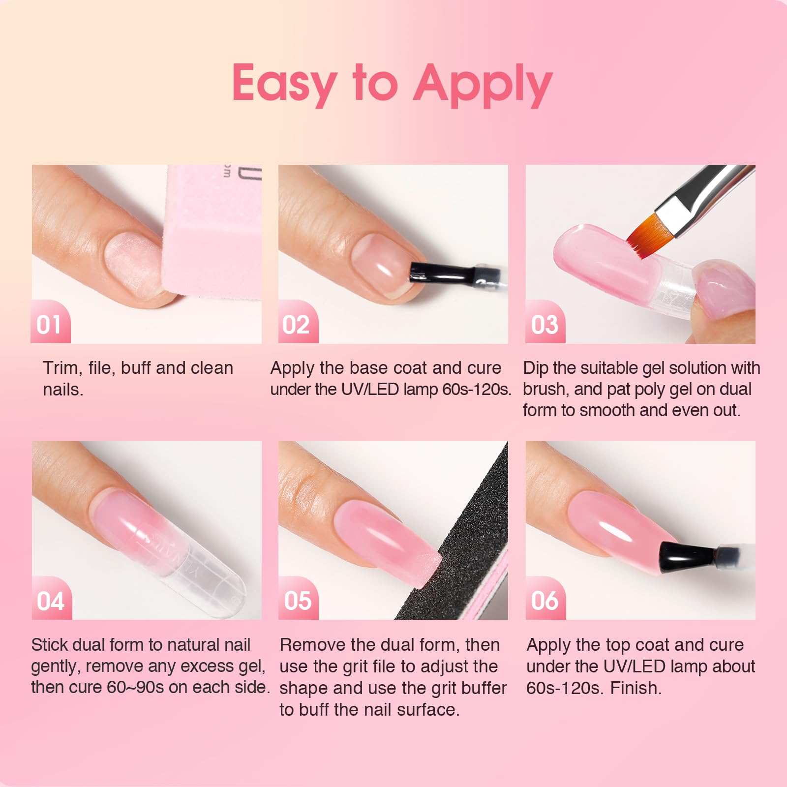Mini UV lamp included in the Rosalind nail extension set