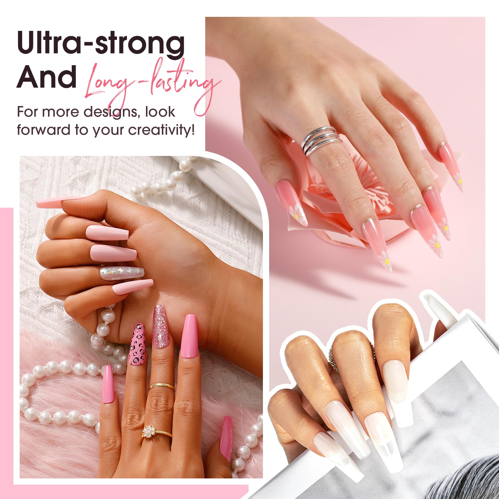 Application accessories including nail file and slip solution for poly gel