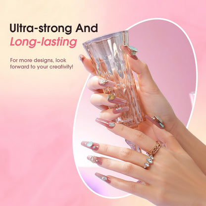 Dual nail forms for professional poly gel extensions