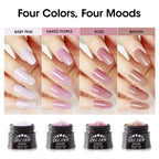 Gellen builder gel set displaying the nude and pink shade jars