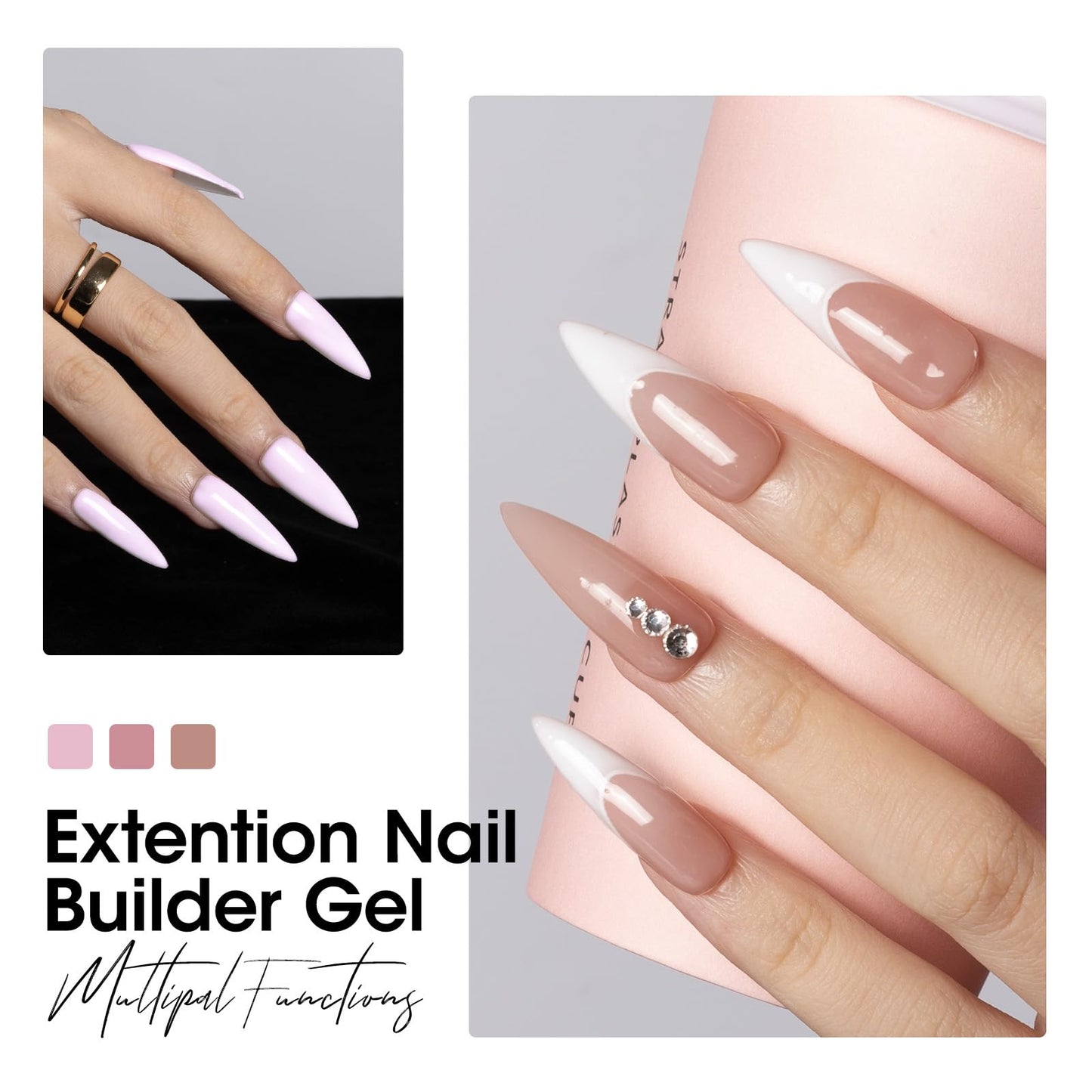 Close up of Gellen 15ml nail extension gel texture