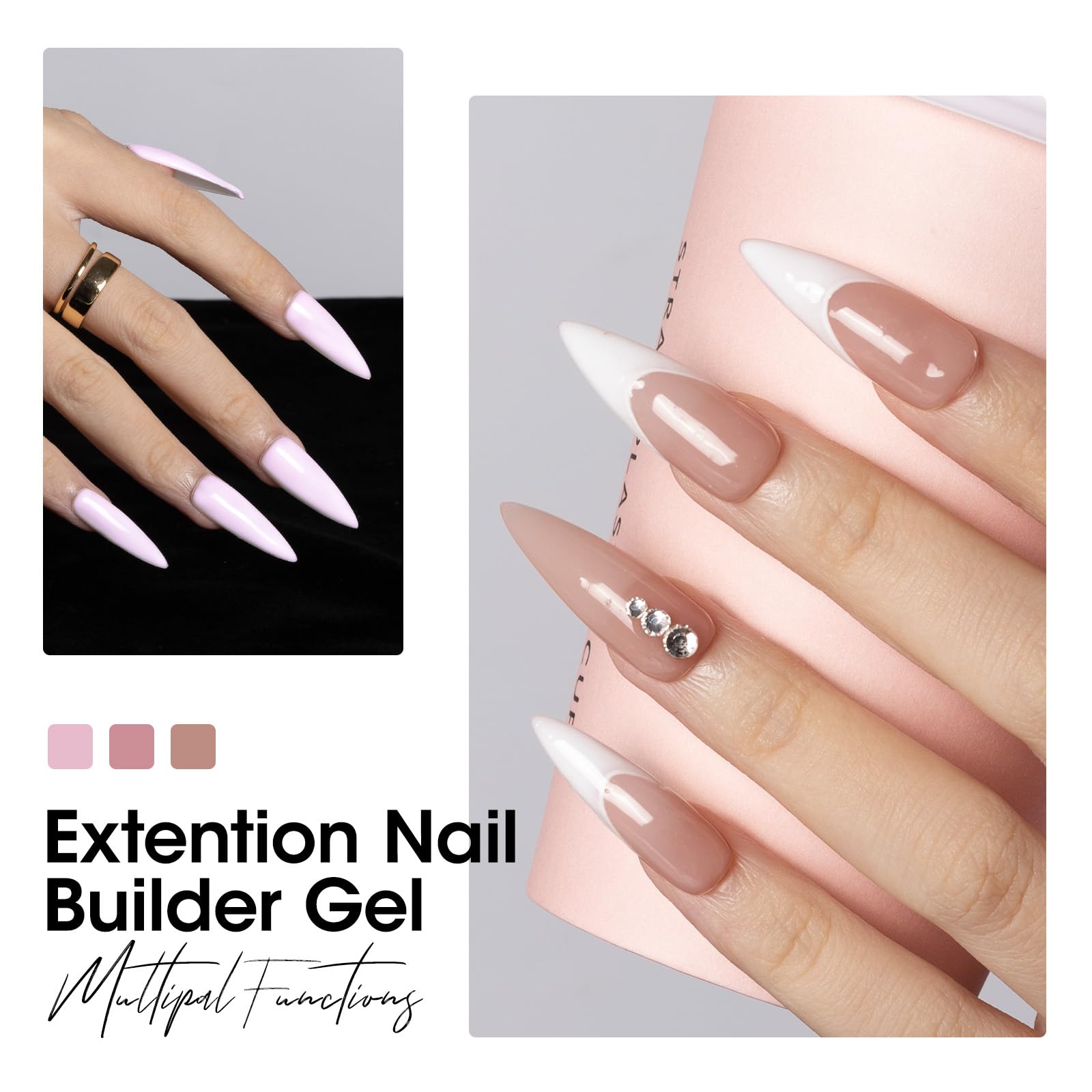 Close up of Gellen 15ml nail extension gel texture