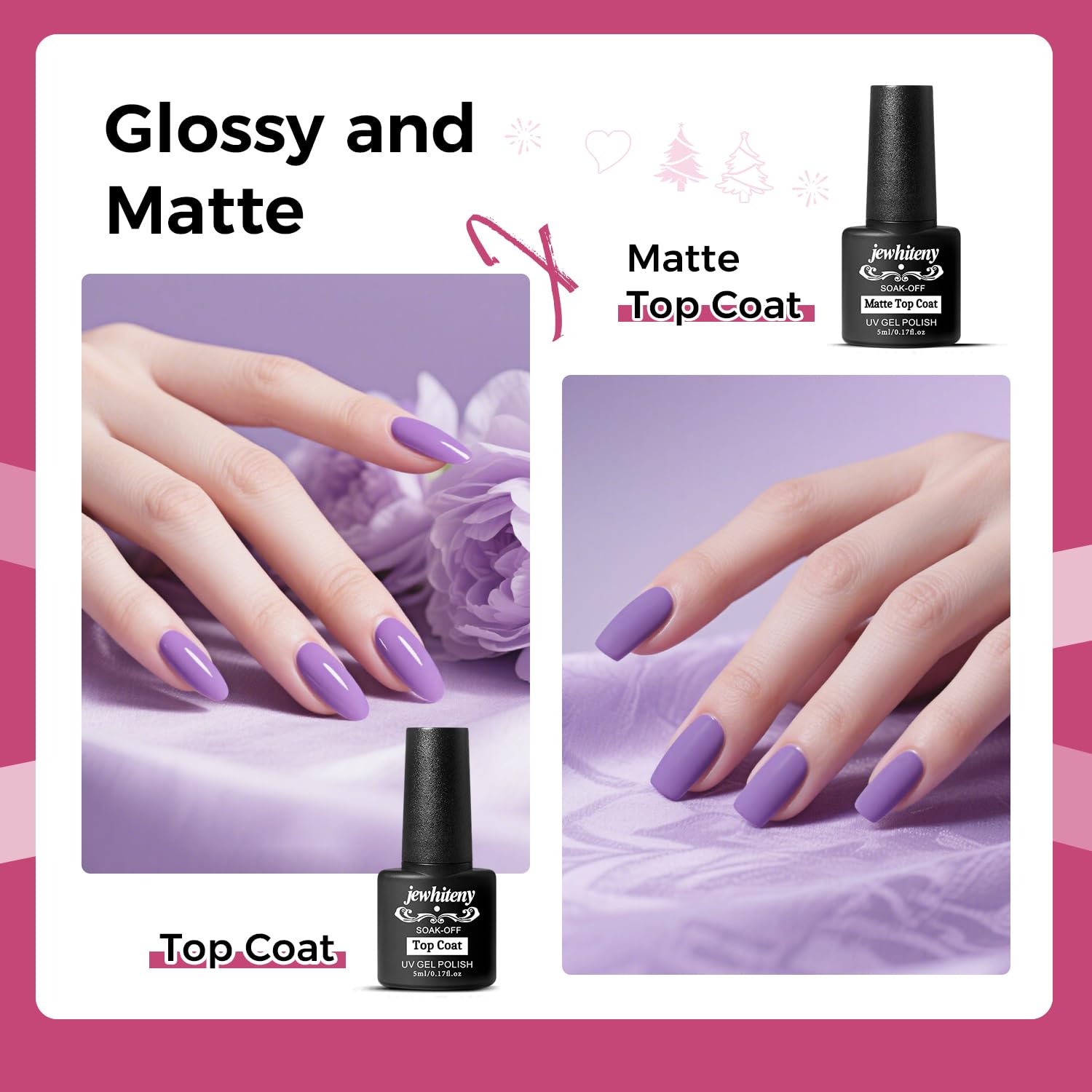 UV LED nail lamp included in the Jewhiteny kit