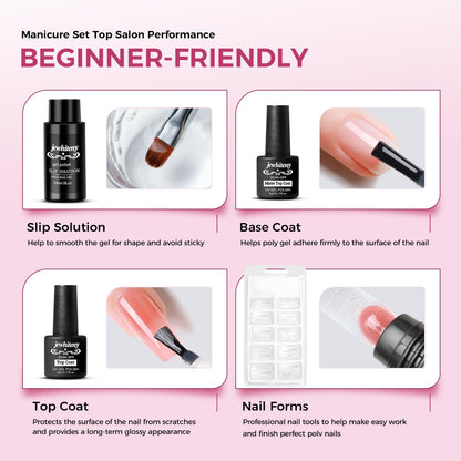 Essential tools and brushes for poly gel application
