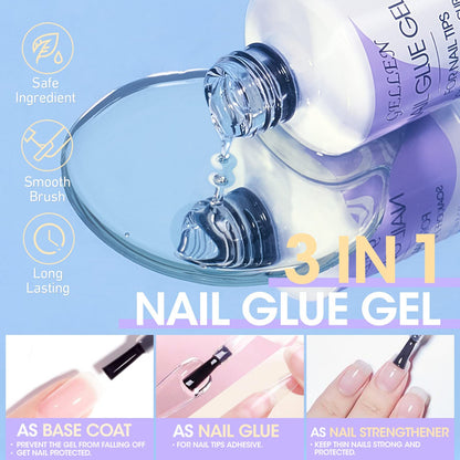 Close up of 3-in-1 glue gel for extensions