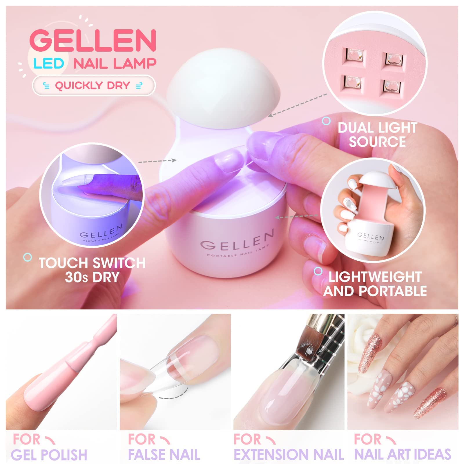 Nail dehydrator and primer bottles included in kit