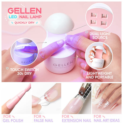 Nail dehydrator and primer bottles included in kit