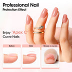 Close up of nude pink builder gel texture