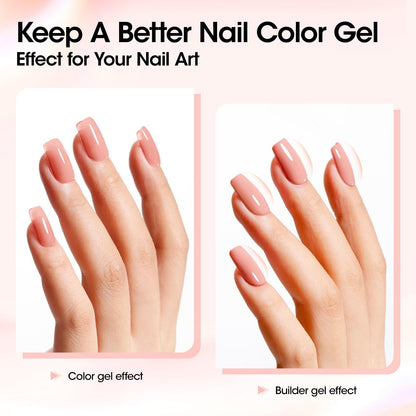 Professional nail extension using Gellen builder gel