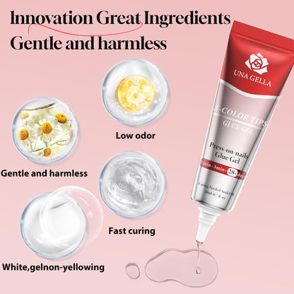 Una Gella UV gel glue for press on nails
