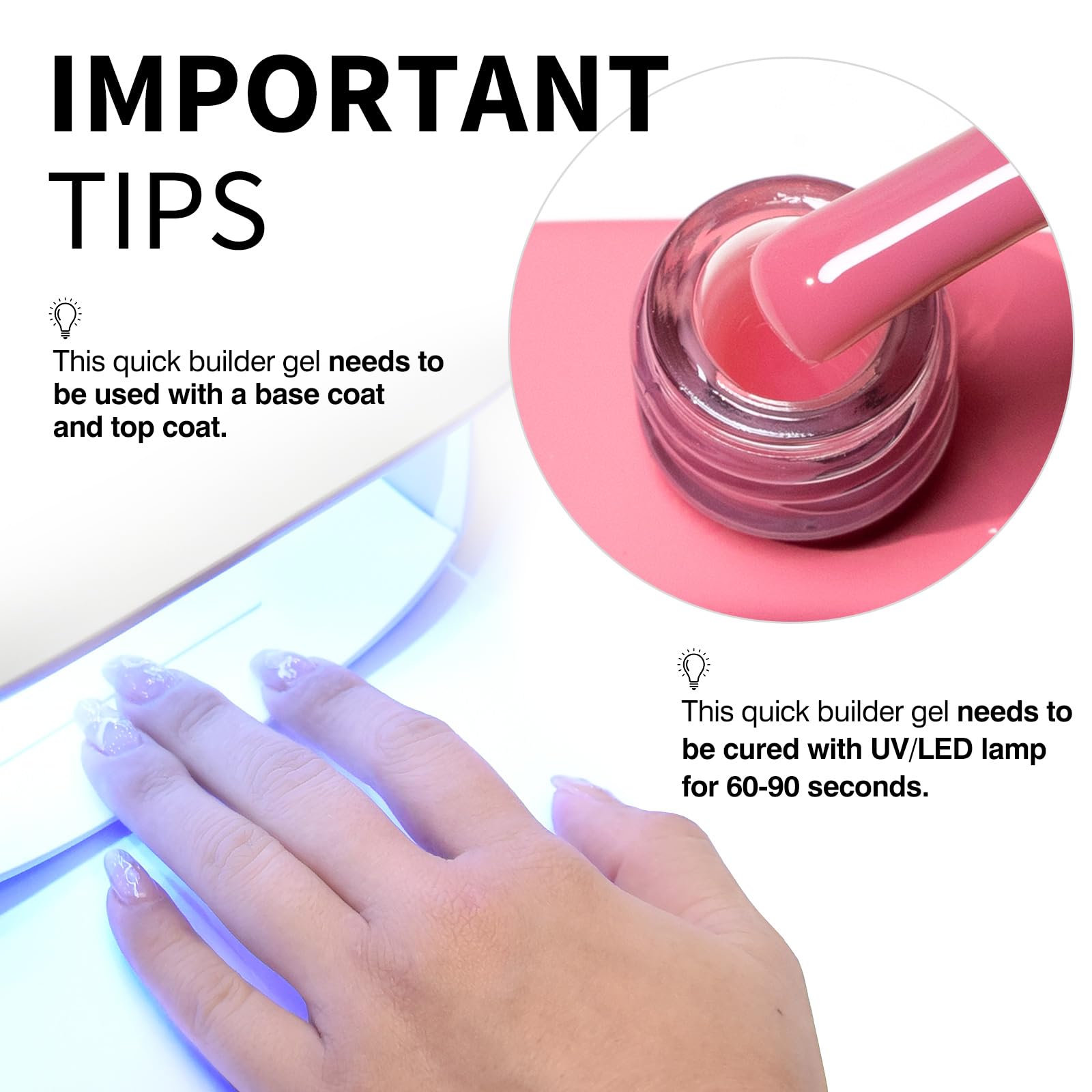 Canni self-leveling builder gel for nail strengthening